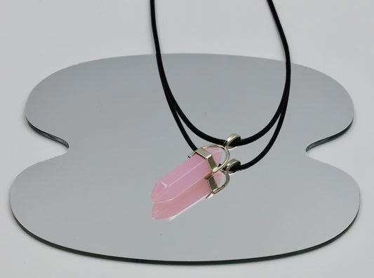 Collier en corde – Pendule cristal