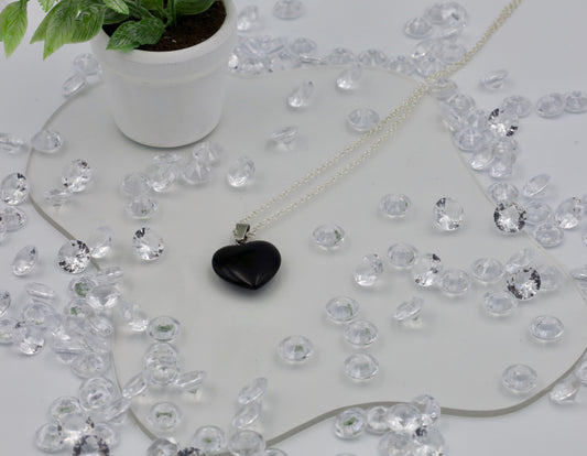 Collier - Cœur Obsidienne