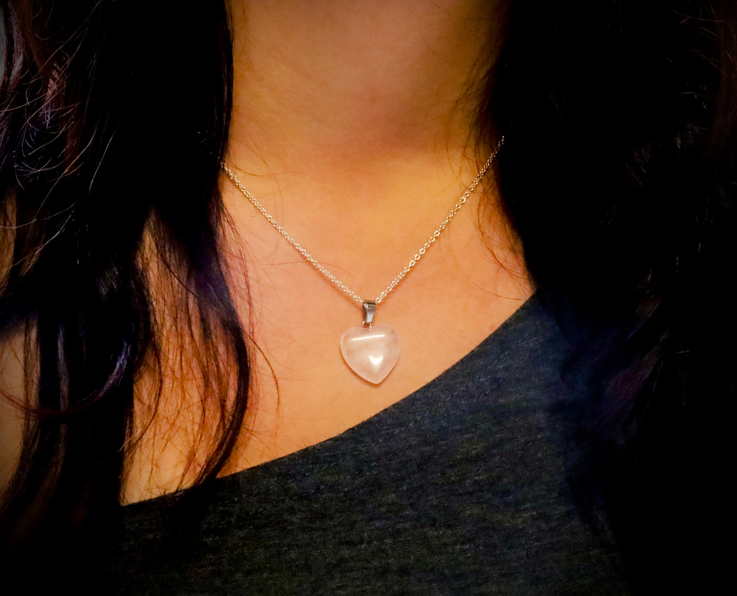 Collier - Cœur de Quartz