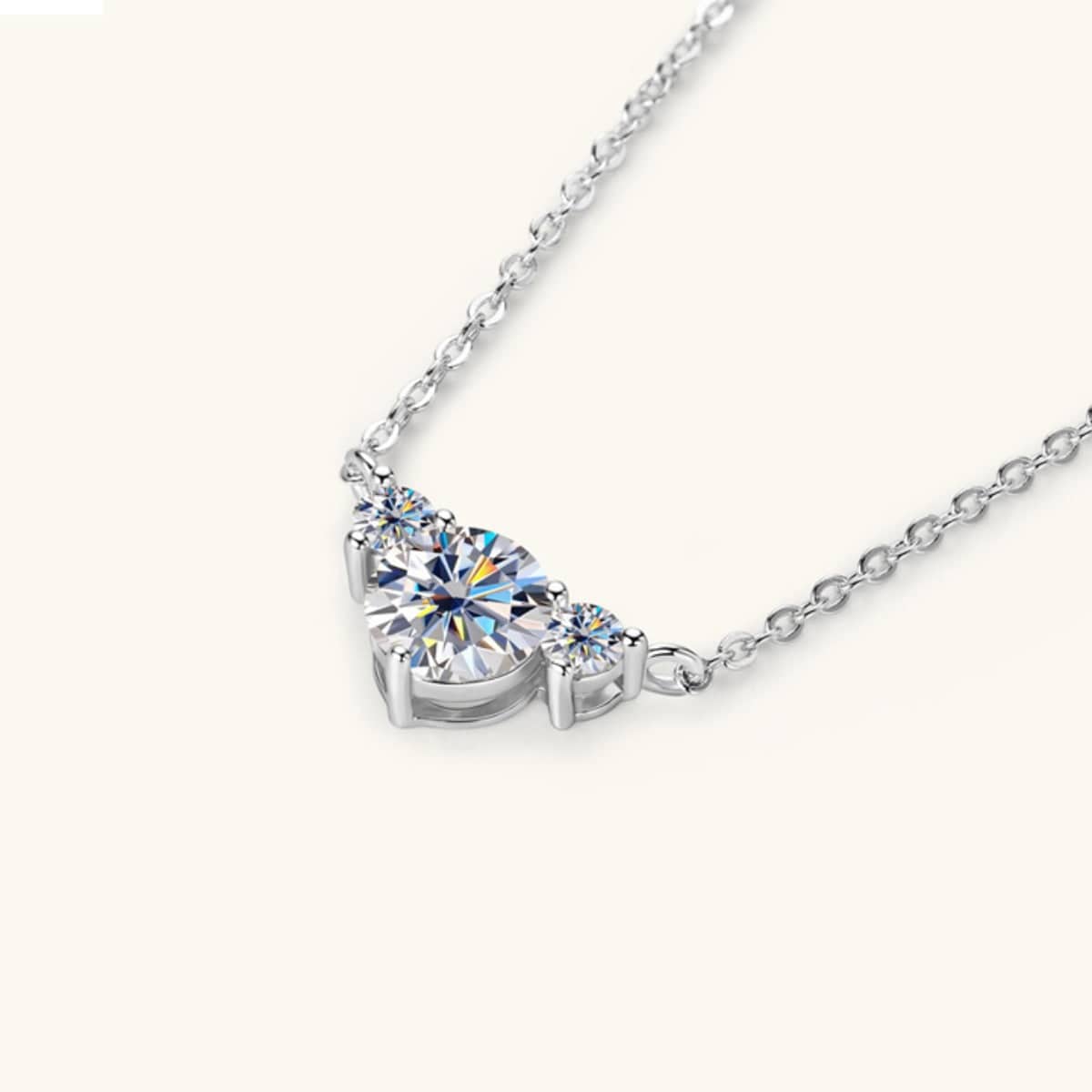 1.2 Carat Moissanite 925 Sterling Silver Necklace - Creavibe