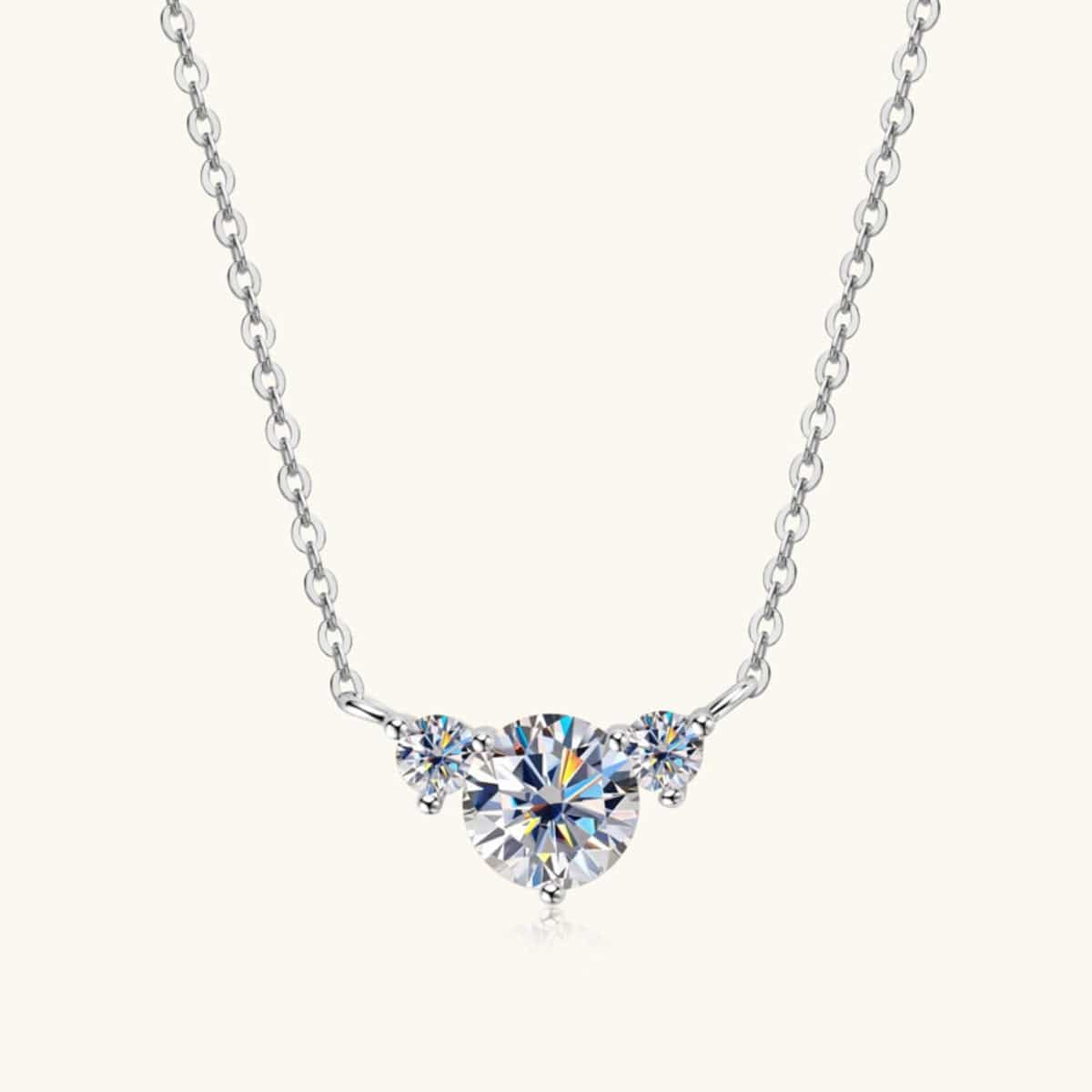 1.2 Carat Moissanite 925 Sterling Silver Necklace - Creavibe