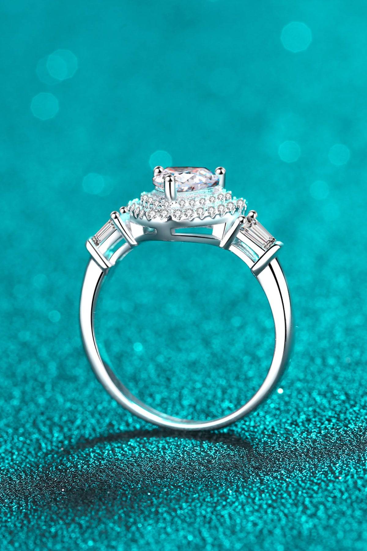 Eternal Heart: 1 Carat Moissanite Ring in Premium 925 Sterling Silver - Creavibe