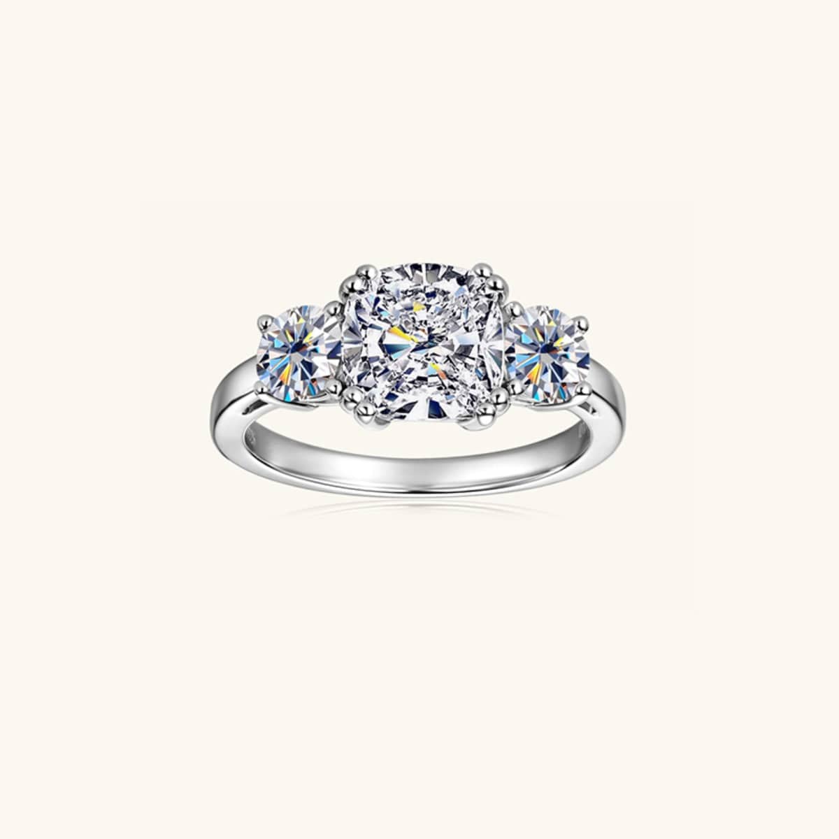 3.5 Carat Moissanite 925 Sterling Silver Ring - Creavibe