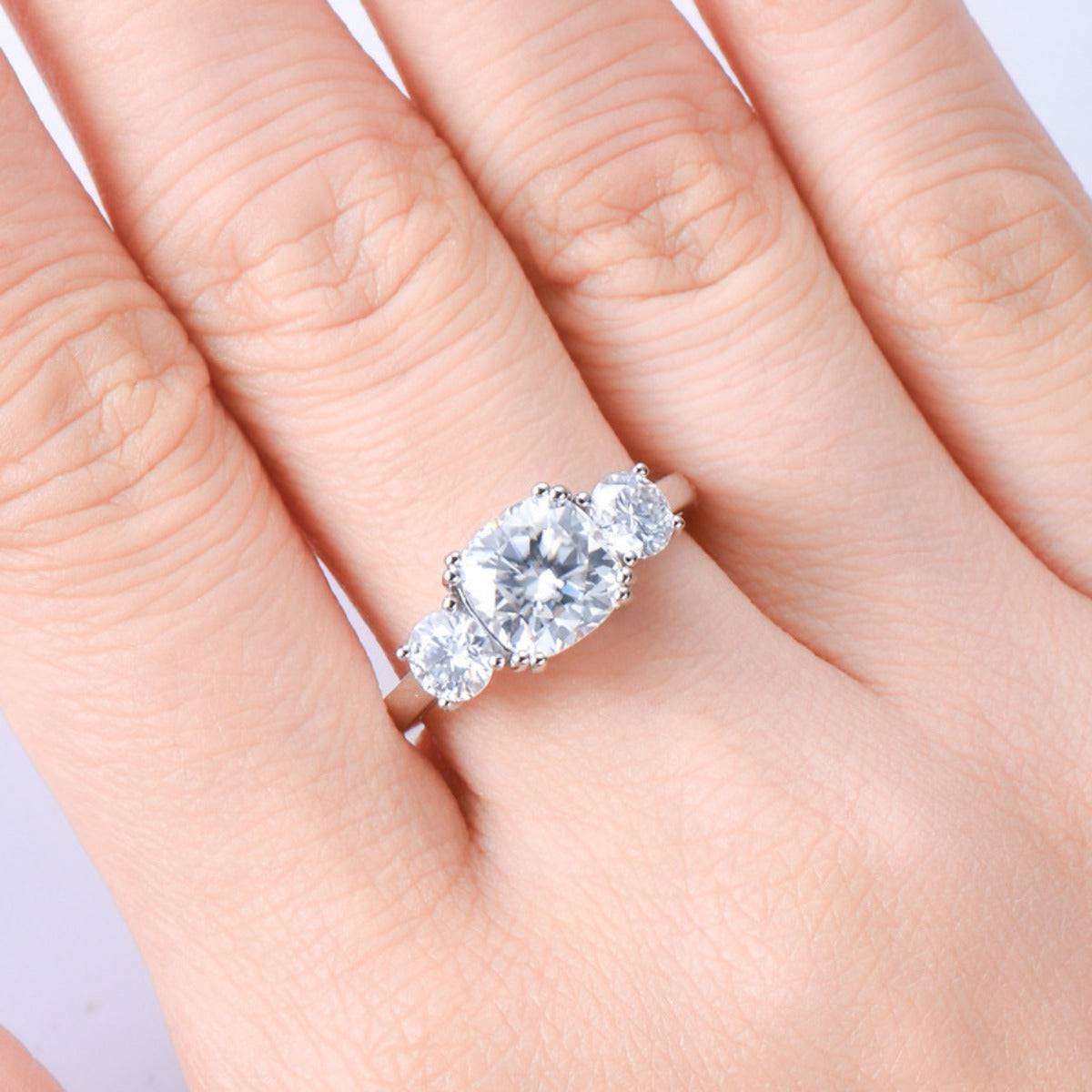 3.5 Carat Moissanite 925 Sterling Silver Ring - Creavibe